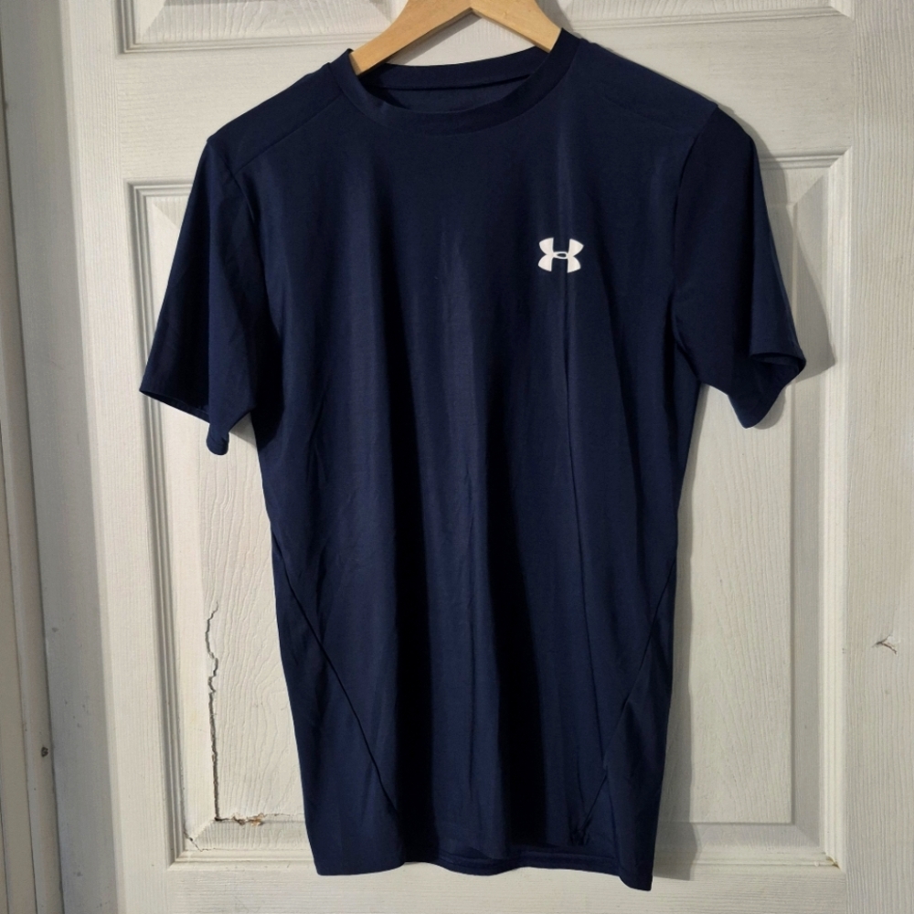 Boys Under Armour Navy Compression T-Shirt Tee Sz XL